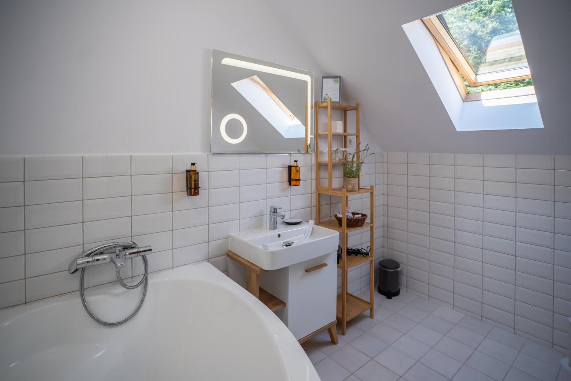 Opus Villa Sinaia Eksteriør billede Bathroom with a skylight