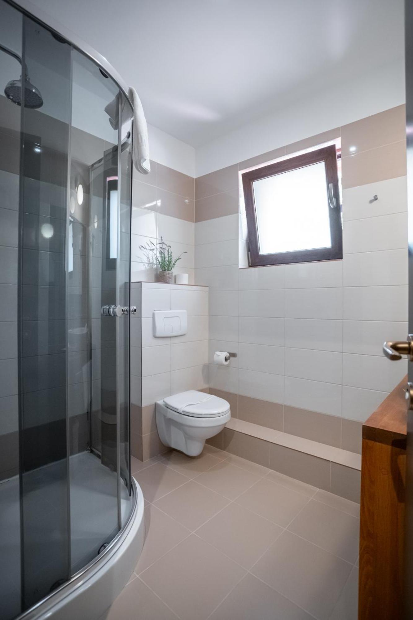 Opus Villa Sinaia Eksteriør billede Bathroom with shower enclosure